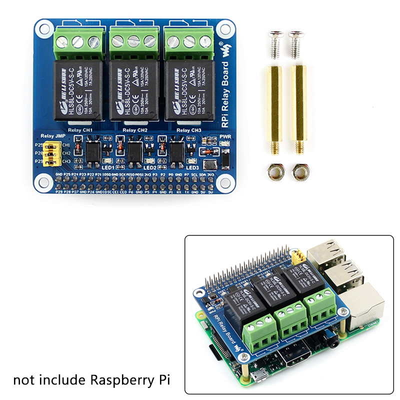 Home Automation Raspberry Pi - Scheda di espansione relè a 3