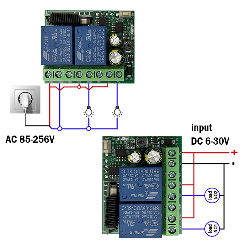 DC 9V 12V 24V AC 85-250V 2CH M - 433Mhz Receiver Module recensione e prezzo